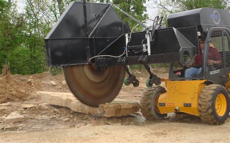 skid steer concrete saw rental|saw attachment for skid steer.